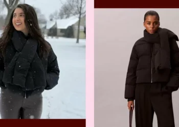 My Favorite Calvin Klein Puffer With a Built-In Scarf Is 60% Off for the Holidays